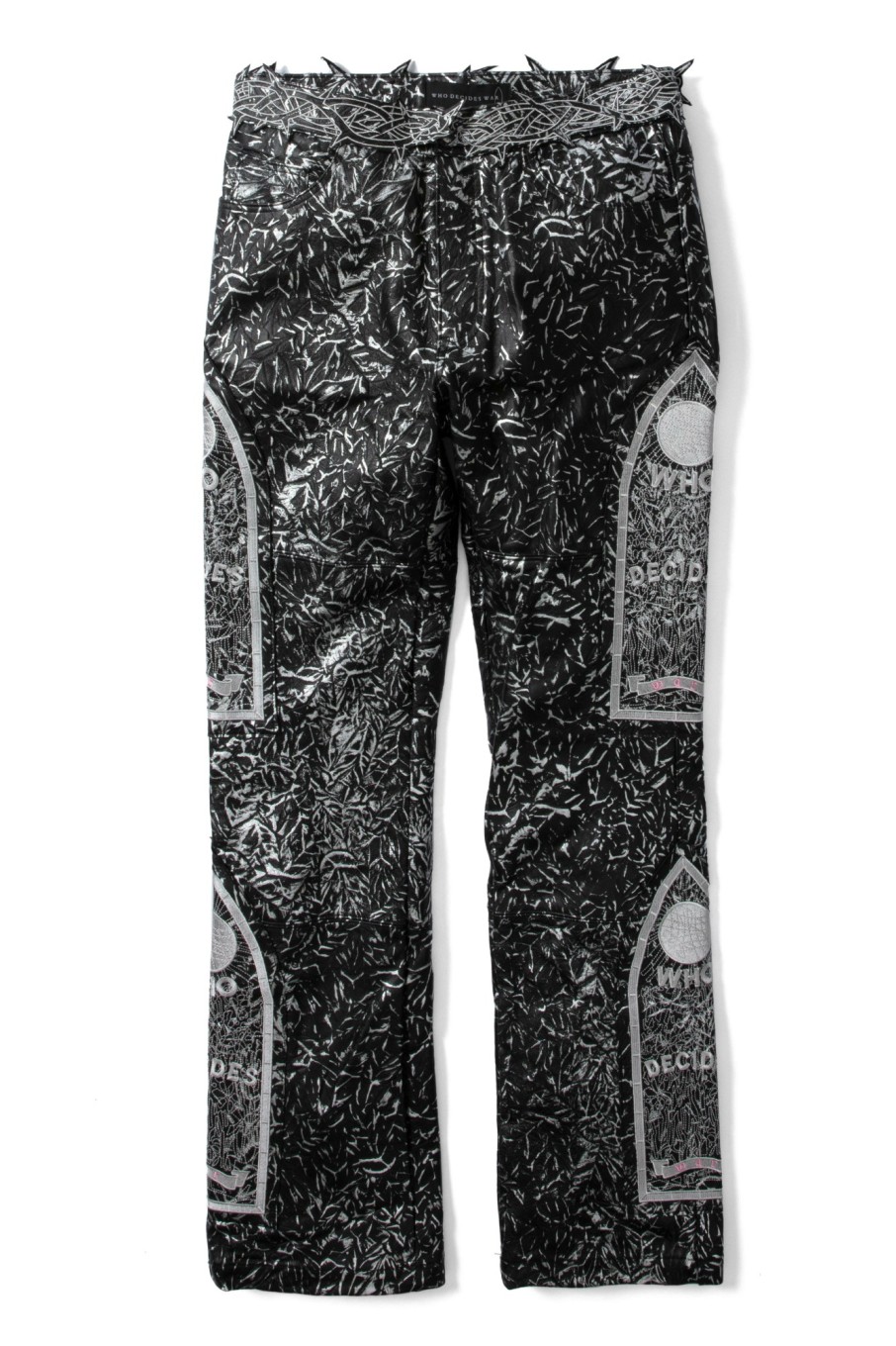 Bottoms WHO DECIDES WAR | Foil Leather Pant