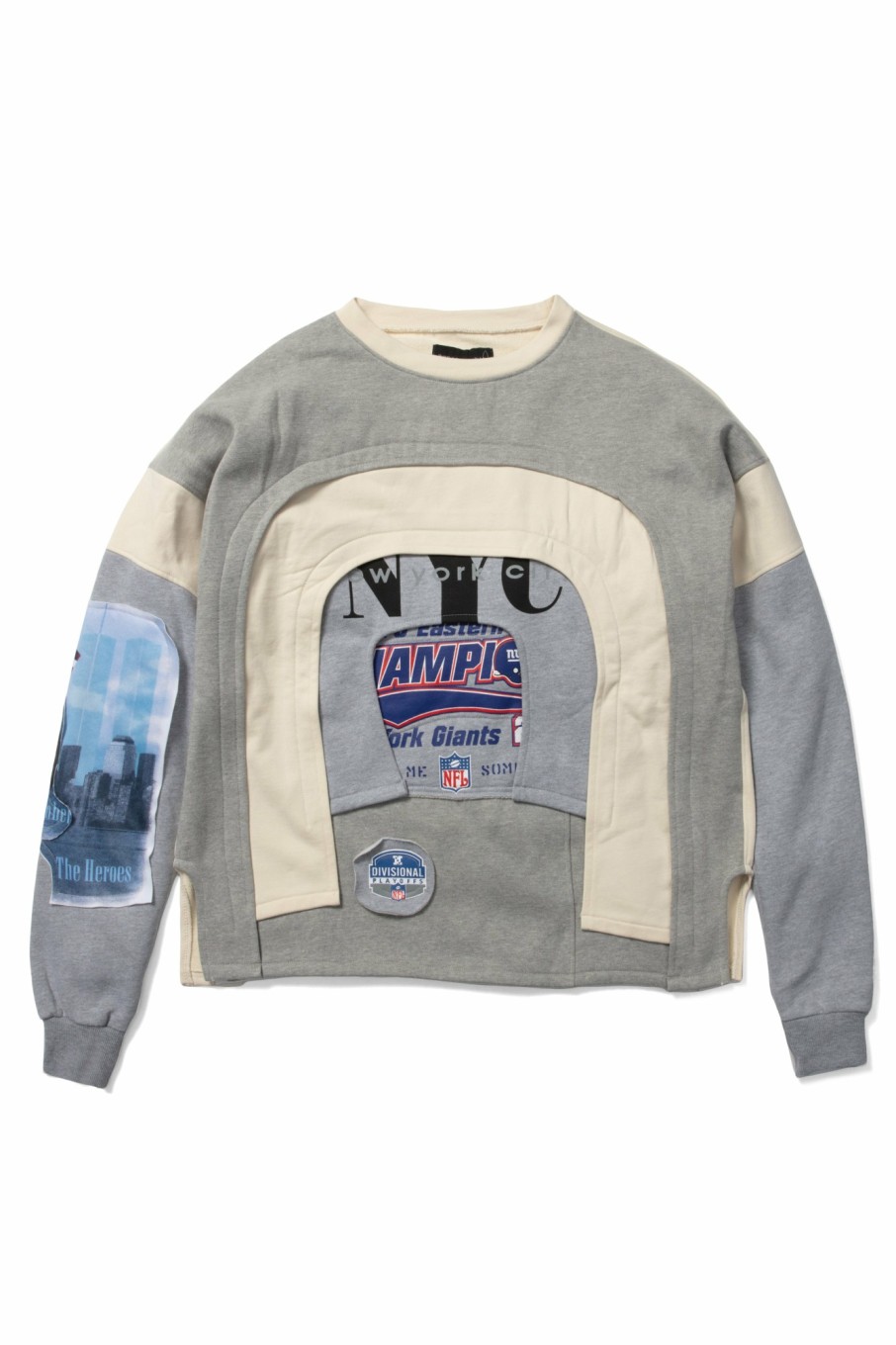 Tops WHO DECIDES WAR | Arched Collage Crewneck Sweater