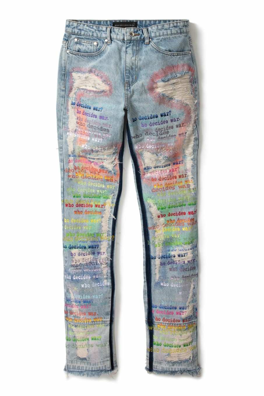 Archive WHO DECIDES WAR | Roygbiv Scripture Denim