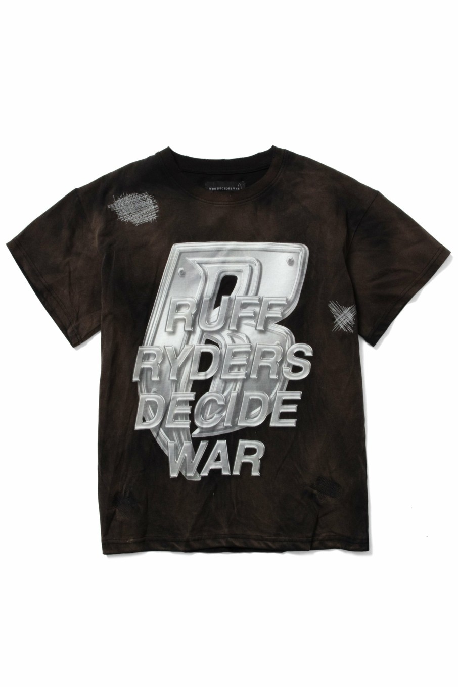 Tops WHO DECIDES WAR | Ruff Ryders Short Sleeve