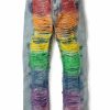 Archive WHO DECIDES WAR | Roygbiv Distressed Signature Denim