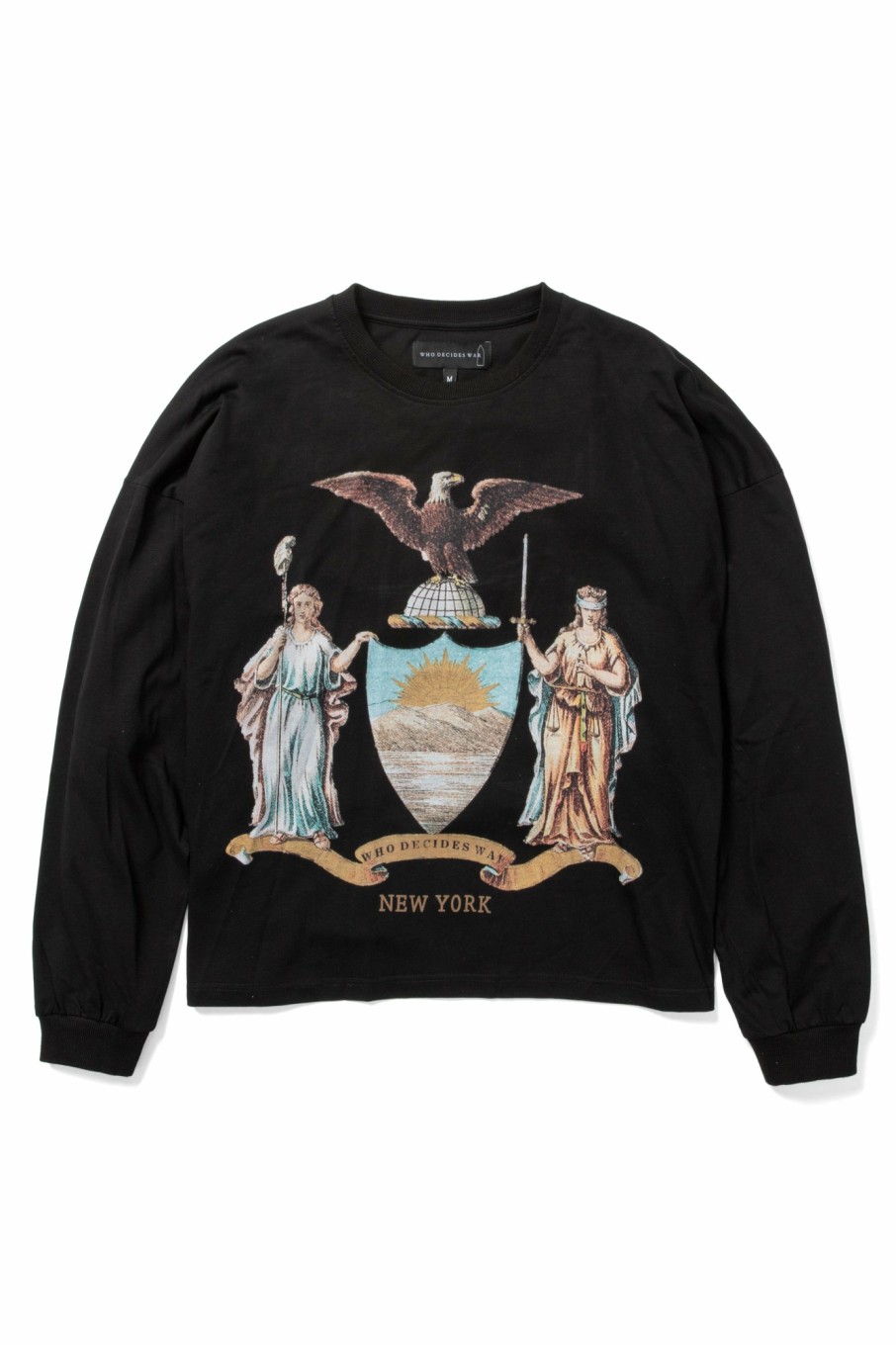 Tops WHO DECIDES WAR | Crest Crewneck