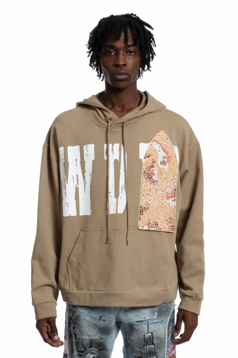 Tops WHO DECIDES WAR | Patched Hooded Sweatshirt